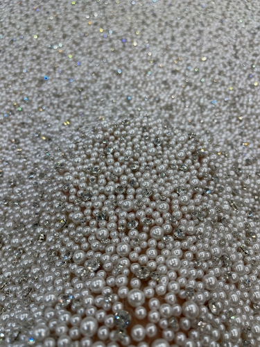 Picture of Luxury embroidery with pearls and crystals