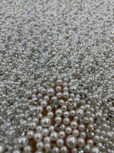 Picture of Luxury embroidery with pearls and crystals