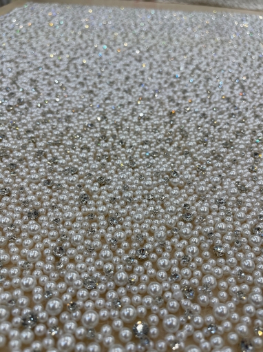 Picture of Luxury embroidery with pearls and crystals