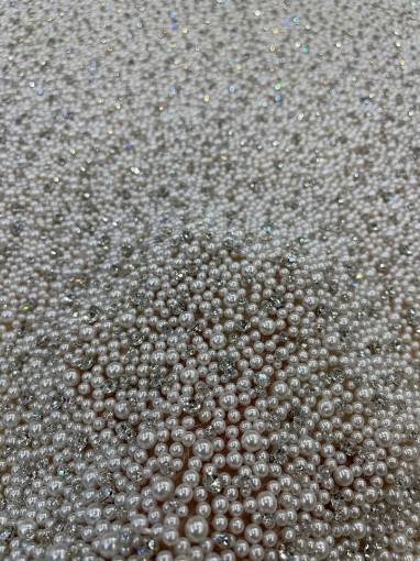 Picture of Luxury embroidery with pearls and crystals