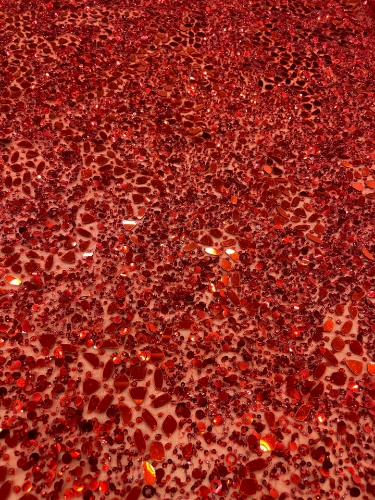 Picture of Red embroidery with mirrors