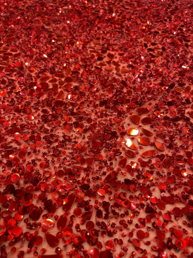 Picture of Red embroidery with mirrors