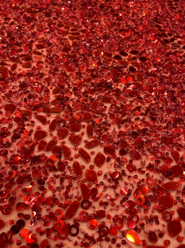 Picture of Red embroidery with mirrors
