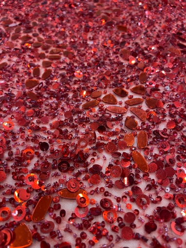 Picture of Red embroidery with mirrors