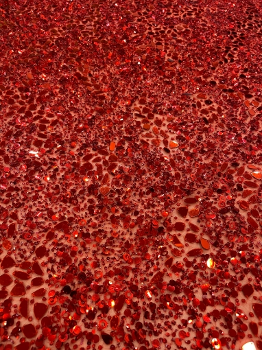 Picture of Red embroidery with mirrors
