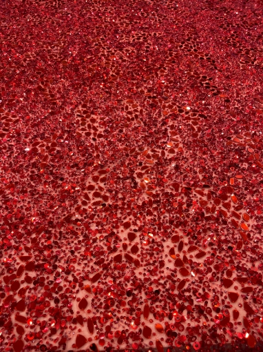 Picture of Red embroidery with mirrors