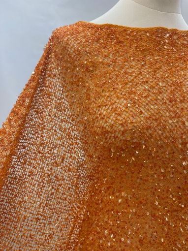Picture of Orange mesh embroidery