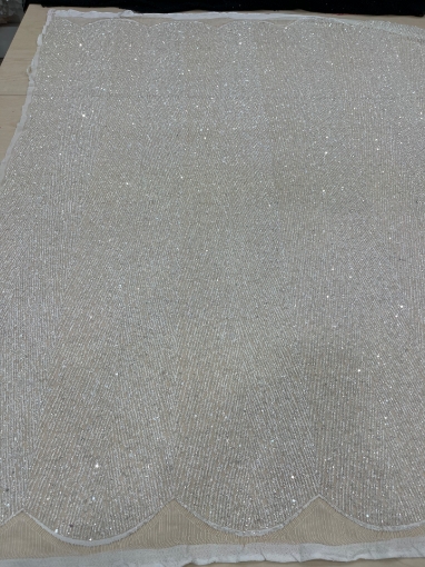 Picture of Beading and sequin embroidery on lace
