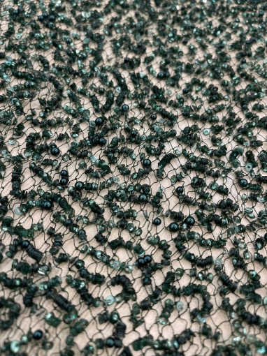 Picture of Elastic embroidery with pearls, beads, and sequins