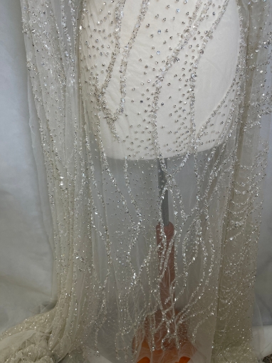 Picture of Embroidery with beaded branches