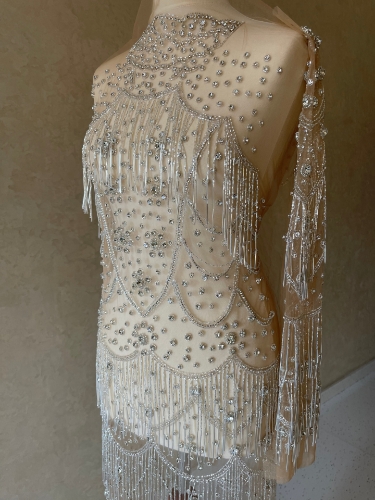 Picture of Manually embellished midi dress