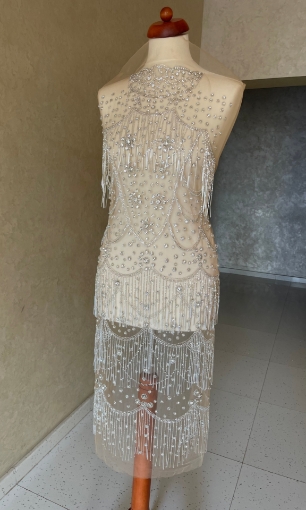 Picture of Manually embellished midi dress