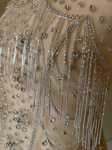 Picture of Manually embellished midi dress