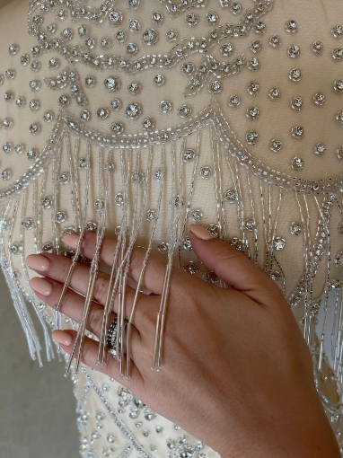 Picture of Manually embellished midi dress