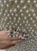 Picture of "Embroidery with fringe made of pearls and crystals"