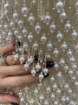 Picture of "Embroidery with fringe made of pearls and crystals"