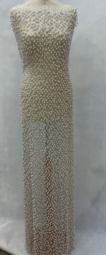 Picture of "Embroidery with fringe made of pearls and crystals"