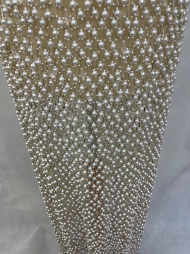 Picture of "Embroidery with fringe made of pearls and crystals"