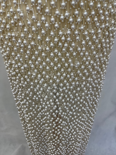 Picture of "Embroidery with fringe made of pearls and crystals"