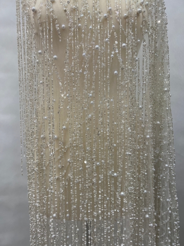 Picture of Long fringe embroidery with pearls