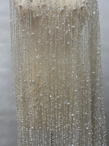 Picture of Long fringe embroidery with pearls
