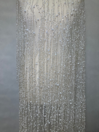 Picture of Long fringe embroidery with pearls