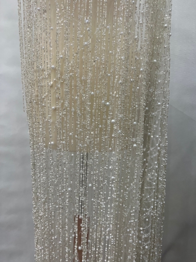 Picture of Long fringe embroidery with pearls