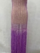 Picture of Lilac purple embroidery with fringes and feathers