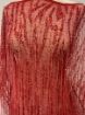 Picture of Mesh embroidery with red fringes