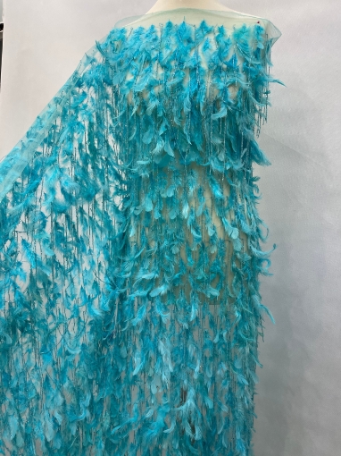 Picture of Feather and fringe embroidery