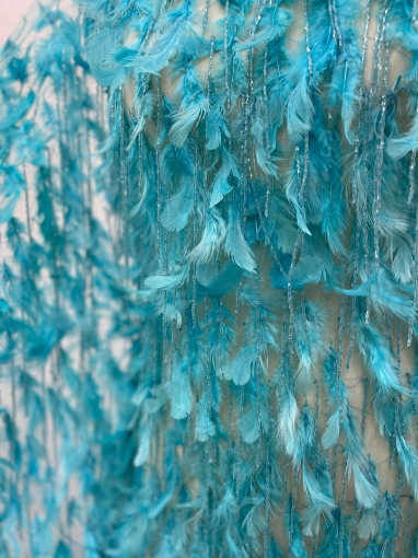 Picture of Feather and fringe embroidery