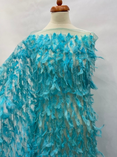 Picture of Feather and fringe embroidery