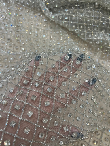 Picture of Embroidery with diamond crystals