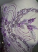 Picture of Purple/lilac embroidery with crystals and beads