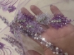 Picture of Purple/lilac embroidery with crystals and beads