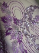 Picture of Purple/lilac embroidery with crystals and beads