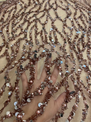 Picture of "Embroidery with branches of beads and sequins"