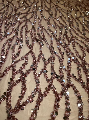 Picture of "Embroidery with branches of beads and sequins"
