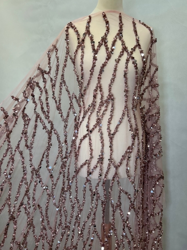 Picture of "Embroidery with branches of beads and sequins"