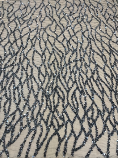 Picture of Embroidery with branches of beads and sequins