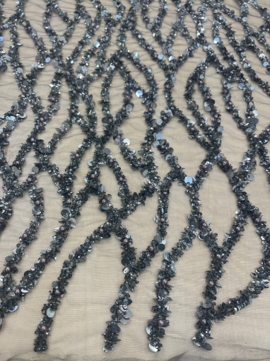 Picture of Embroidery with branches of beads and sequins