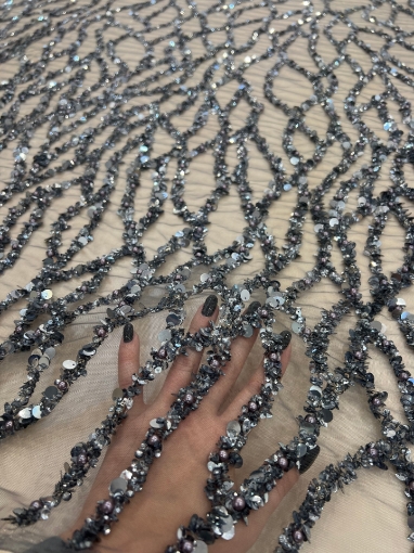 Picture of Embroidery with branches of beads and sequins