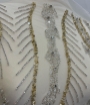 Picture of Crystal and gold bead embroidery