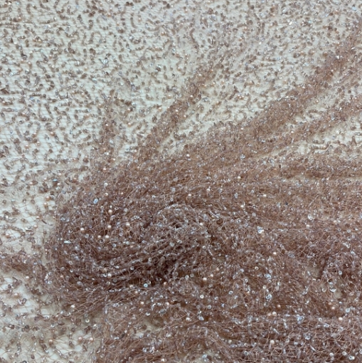 Picture of Beaded and sequined embroidered lace