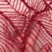 Picture of Burgundy embroidered waves