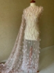 Picture of Luxury embroidery with feathers and crystals