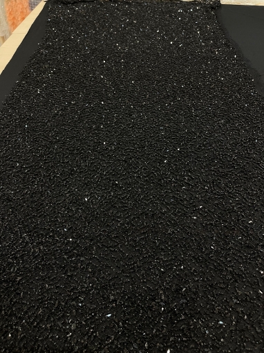 Picture of Black embroidery with sequins and pearls