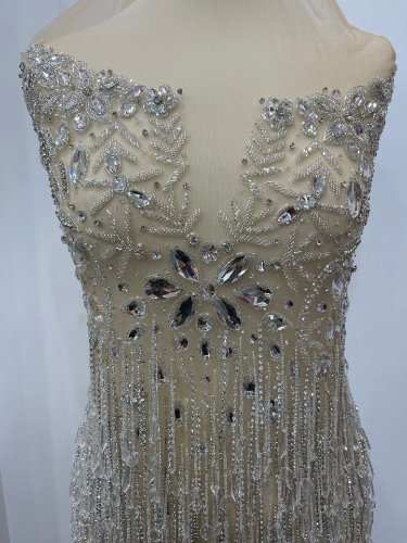 Picture of Panel for short dress with crystals