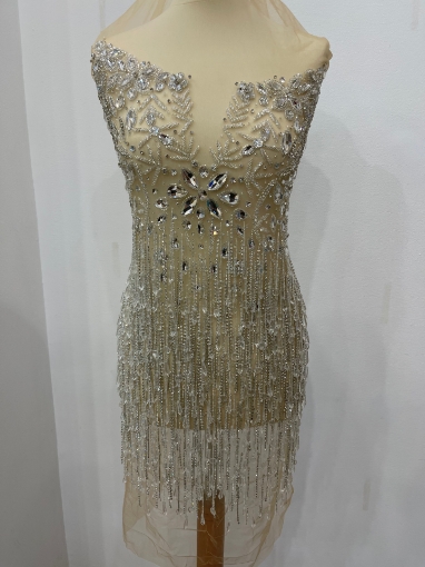 Picture of Panel for short dress with crystals