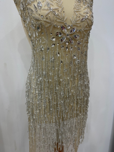 Picture of Panel for short dress with crystals